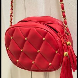 RARE Y&S Red Crossbody Purse